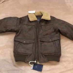 Baby Gap Boys Brown Faux Leather